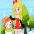 Girls go christmas dress up