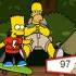 Bart Simpson de Skate na Floresta